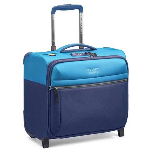 Delsey Brochant 3 - 38 cm 2-Wheel Underseater Cabin Suitcase - Ultramarine Blue
