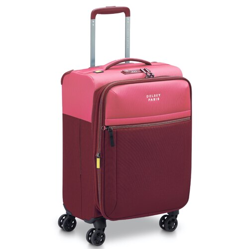 Delsey Brochant 3 - 55 cm 4-Wheel Expandable Carry-on Suitcase - Pink