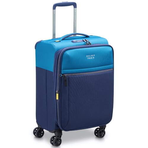 Delsey Brochant 3 - 55 cm 4-Wheel Expandable Carry-on Suitcase - Ultramarine Blue