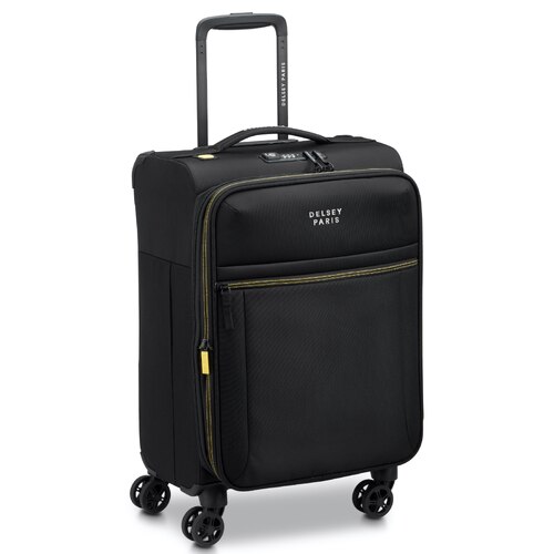 Delsey Brochant 3 - 55 cm 4-Wheel Expandable Carry-on Suitcase - Deep Black