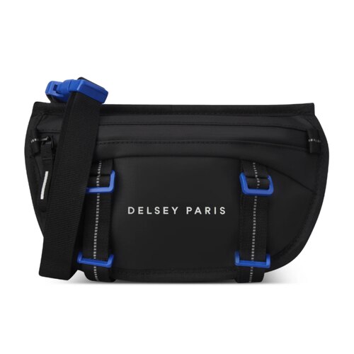 Delsey Raspail Urban Messenger Bag with RFID - Black / Blue