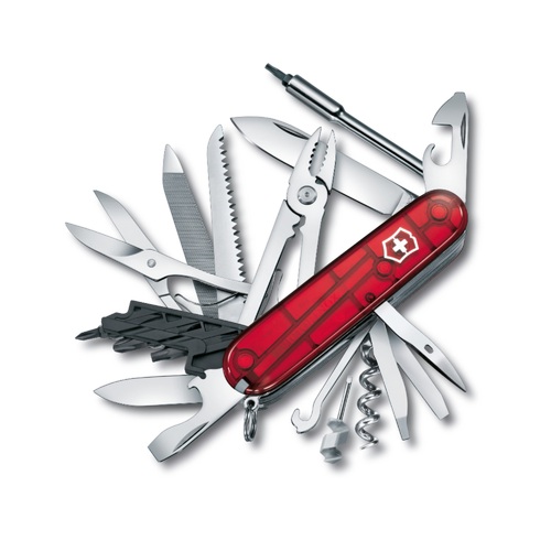 Victorinox CyberTool L Swiss Army Knife - Translucent Red