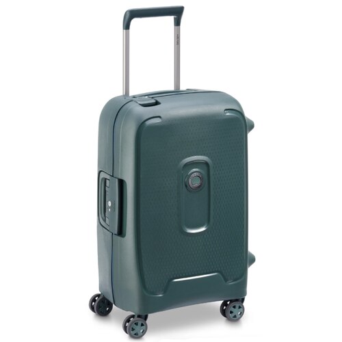 Delsey Moncey 55 cm 4-Wheel Carry-on Suitcase - Green (Recycled Material)