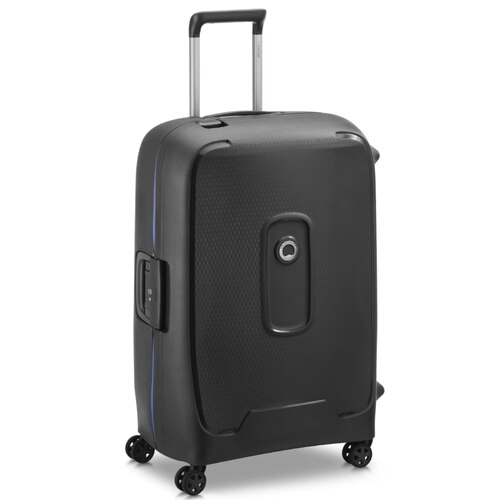 Delsey Moncey 69 cm 4-Wheel Suitcase - Black (Recycled Material)