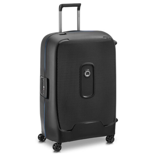 Delsey Moncey 76 cm 4-Wheel Suitcase - Black (Recycled Material)