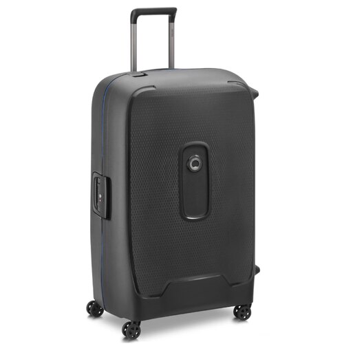 Delsey Moncey 82 cm 4-Wheel Suitcase - Black (Recycled Material)