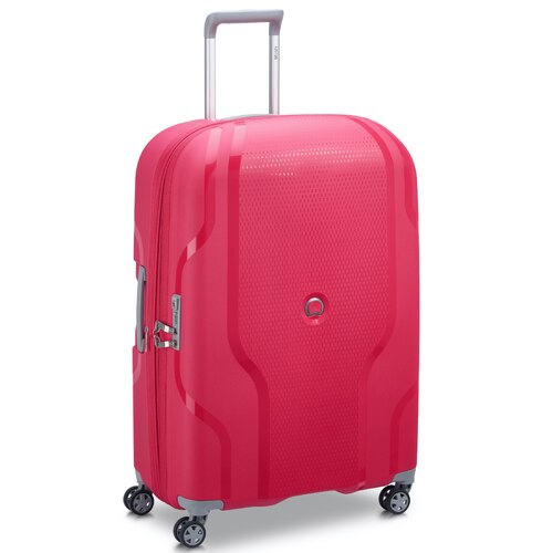 Delsey Clavel 76 cm 4-Wheel Expandable Suitcase - Magenta (Recycled Material)