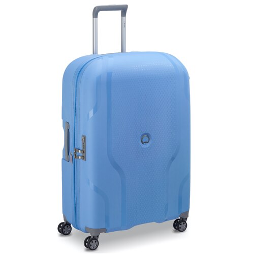 Delsey Clavel 76 cm 4-Wheel Expandable Suitcase - Lavender Blue (Recycled Material)