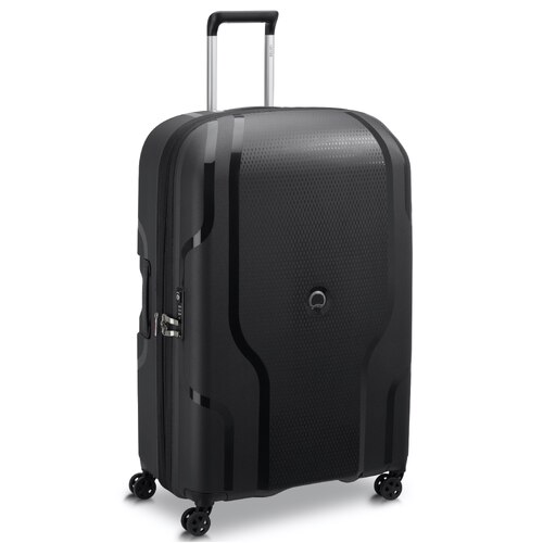 Delsey Clavel 83 cm 4-Wheel Expandable Suitcase - Black (Recycled Material)