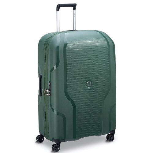 Delsey Clavel 83 cm 4-Wheel Expandable Suitcase - Deep Green (Recycled Material)