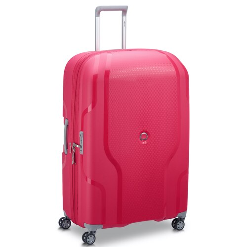 Delsey Clavel 83 cm 4-Wheel Expandable Suitcase - Magenta (Recycled Material)