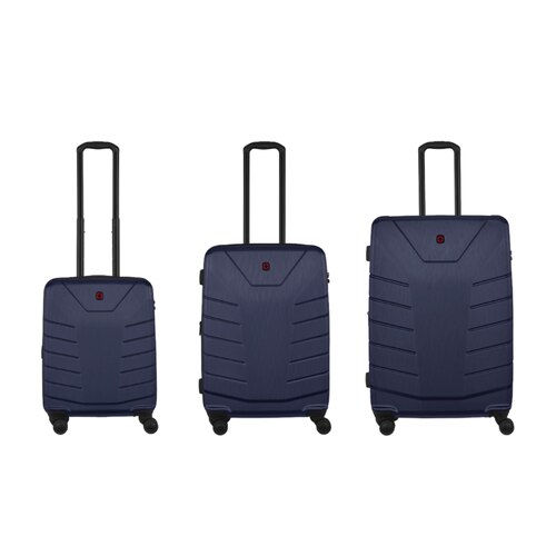 Wenger Pegasus Expandable 4-Wheel Suitcase Set of 3 - Blue (Small