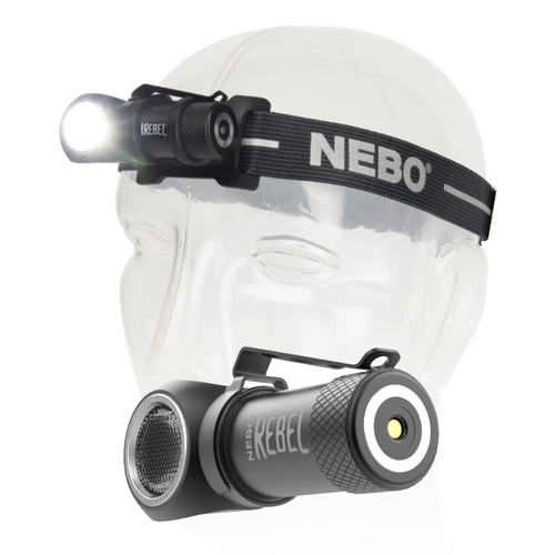 Nebo Rebel 600 lumen Rechargeable Task Light / Head Light - Gift Box