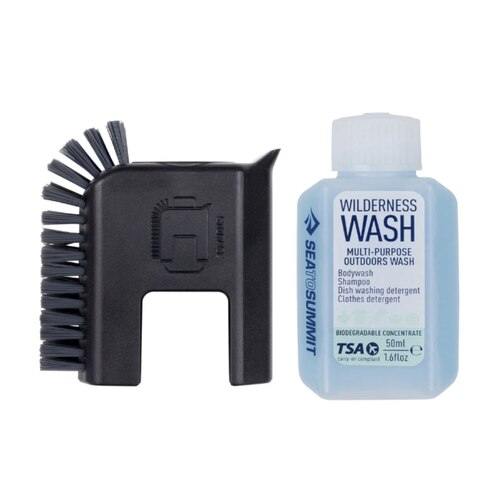 Sea To Summit Pot Scrubber and Soap Bottle (2 Piece Set ) - Black