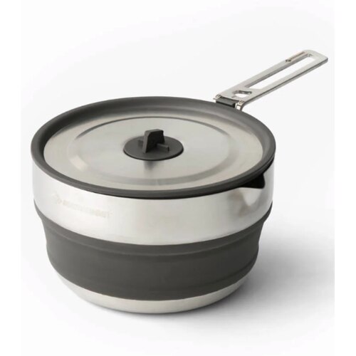 Sea To Summit Detour Stainless Steel Collapsible 1.8L Pouring Pot - Black