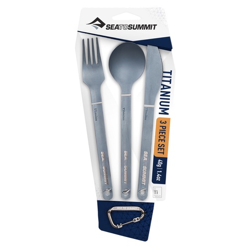 Sea to Summit Titanium Cutlery 3 Piece Set - Knife, Fork and Spoon