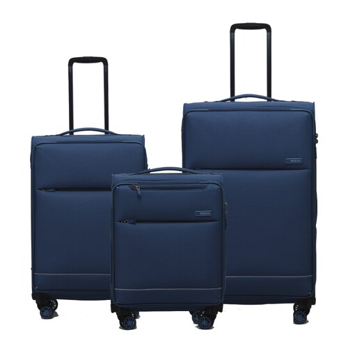 Tosca SO LITE  4-Wheel Suitcase Set of 3 - Blue (Carry-on, Medium and Large)