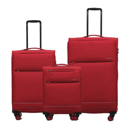 Tosca SO LITE  4-Wheel Suitcase Set of 3 - Red (Carry-on, Medium and Large)