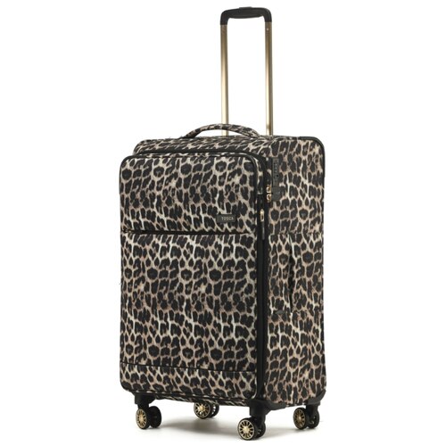 Tosca So Lite 67 cm 4-Wheel Suitcase - Leopard