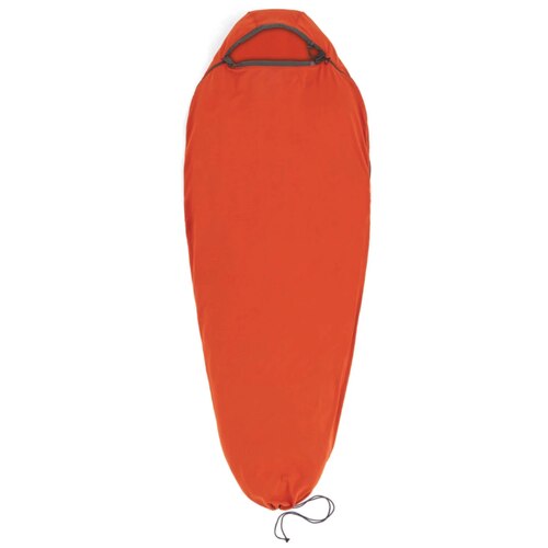 Sea To Summit Reactor Fleece Sleeping Bag Liner - Compact Mummy with Drawcord - Orange