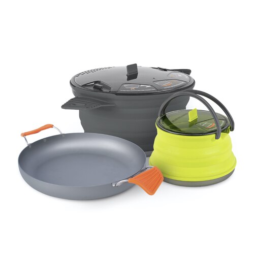 Sea to Summit X-Set 32 - X-Pan, 2.8L X-Pot and X-Kettle - Grey - Storage Sack Included