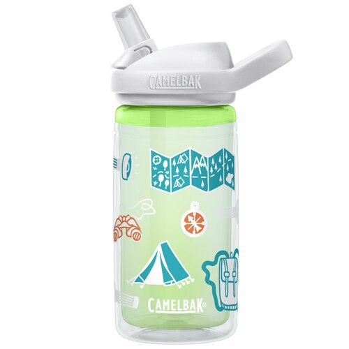 CamelBak Eddy+ Kids Insulated 400ml Drink Bottle - Adventure Map (Tritan Renew)