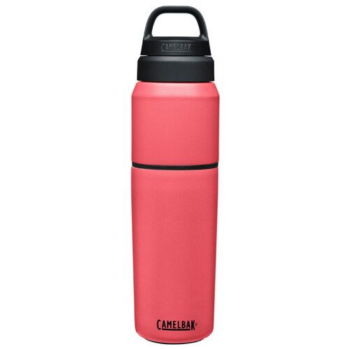 Camelbak MultiBev 650ml Bottle / 500ml Cup, Stainless Steel Vacuum Insulated - Wild Strawberry