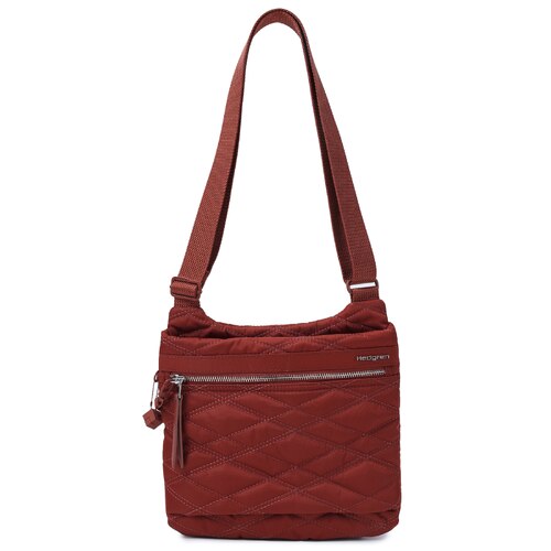 Hedgren Faith Crossover Shoulder Bag with RFID Pocket - New Quilt Brandy Brown