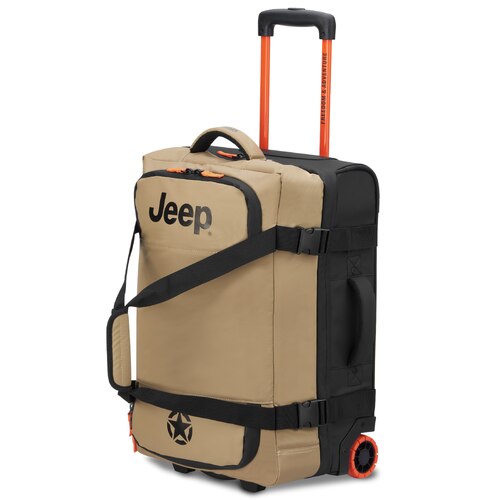 Jeep 55 cm 2-Wheel Rolling Duffle Bag - Warm Sand (JS005A)