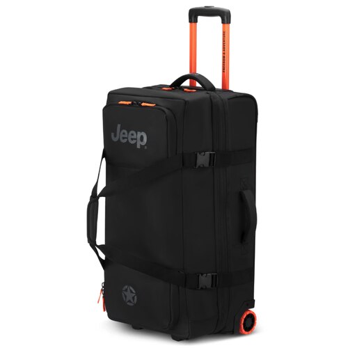 Jeep 73 cm 2-Wheel Rolling Duffle Bag - Black (JS005A)