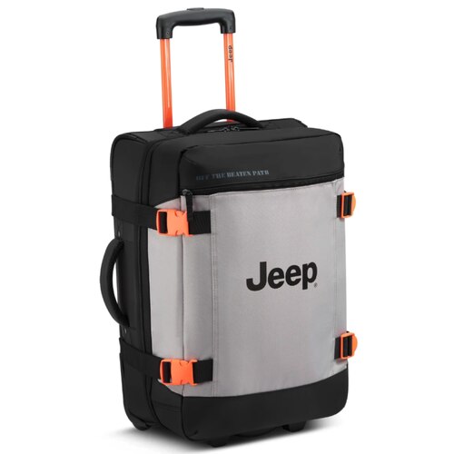 Jeep 55 cm 2-Wheel Rolling Duffle Bag - Grey Drizzle (JS007C)