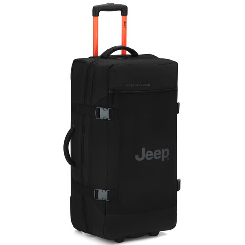 Jeep 73 cm 2-Wheel Rolling Duffle Bag - Black (JS007C)