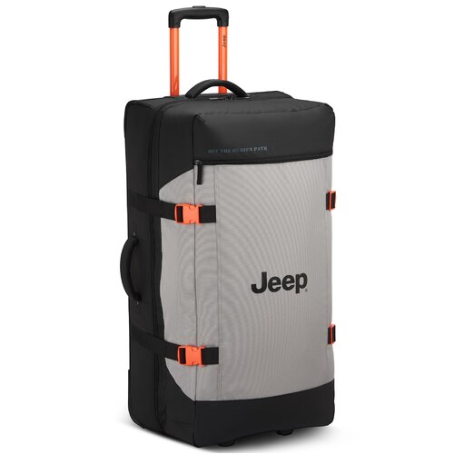 Jeep 82 cm 2-Wheel Rolling Duffle Bag - Grey Drizzle (JS007C)