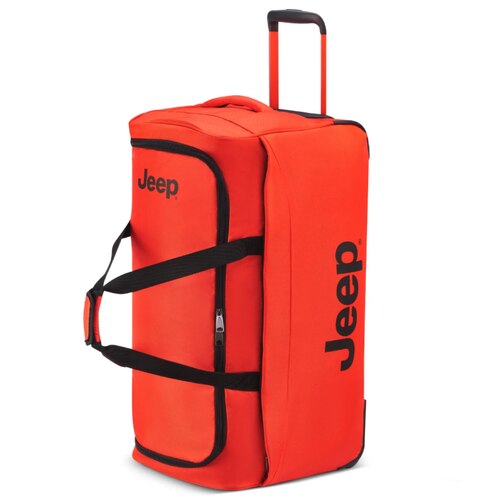 Jeep 73 cm 2-Wheel Rolling Duffle Bag - Orange (JS009D)