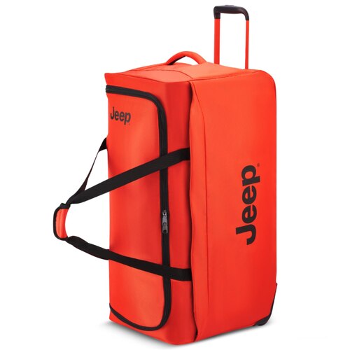 Jeep 82 cm 2-Wheel Rolling Duffle Bag - Orange (JS009D)