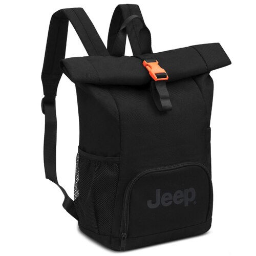 Jeep Rolltop 17" Laptop Backpack - Black (JS016D)