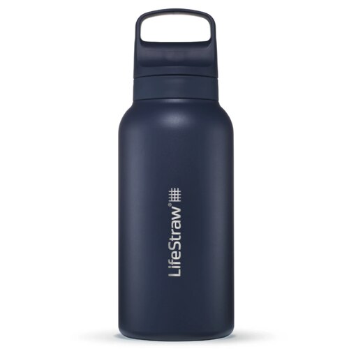 LifeStraw Go 2.0 - 1L Stainless Steel Water Filter Bottle - Aegean Sea