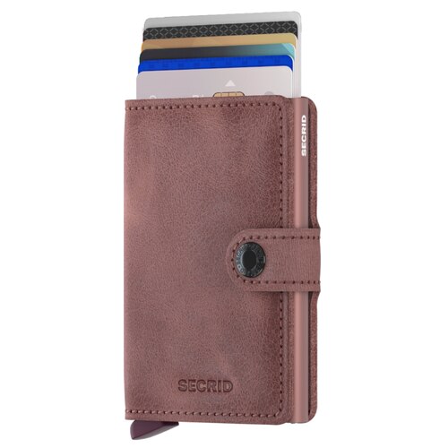 Secrid Miniwallet Compact RFID Wallet - Vintage Mauve