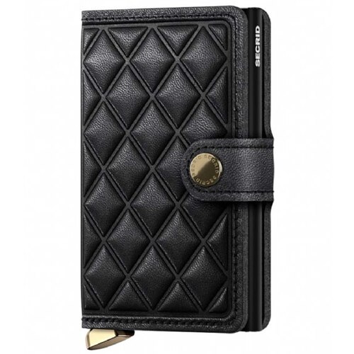 Secrid Premium Miniwallet Compact RFID Wallet - Emboss Diamond Black