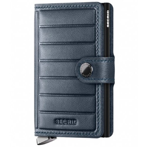 Secrid Premium Miniwallet Compact RFID Wallet - Emboss Lines Teal