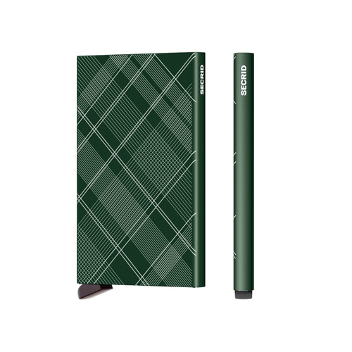 Secrid Cardprotector RFID Compact Card Wallet Laser Series - Tartan Green