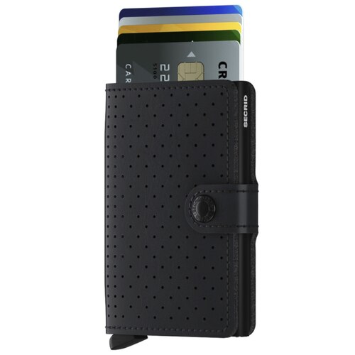 Secrid Miniwallet Compact Wallet - Black Perforated