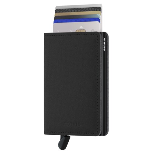 Secrid Slimwallet Compact Travel Wallet - Yard - Black