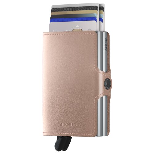 Secrid Twinwallet Compact Wallet - Metallic - Rose