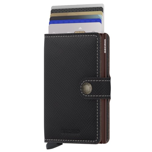 Secrid Miniwallet Compact Wallet - Saffiano Brown