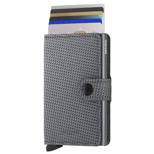 Secrid Miniwallet Carbon - Compact Wallet  - Cool Grey