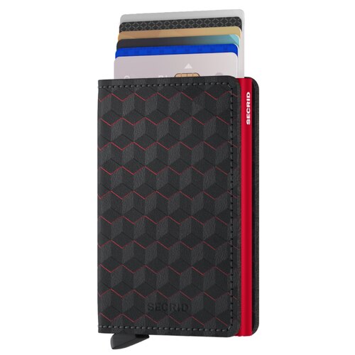 Secrid Slimwallet Optical - Compact Wallet - Black / Red