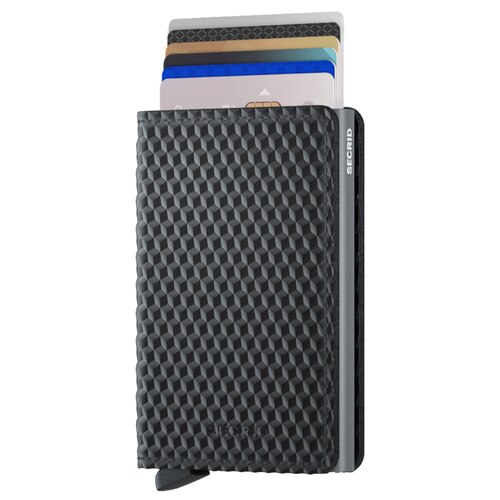 Secrid Slimwallet Cubic - Compact Wallet - Black / Titanium