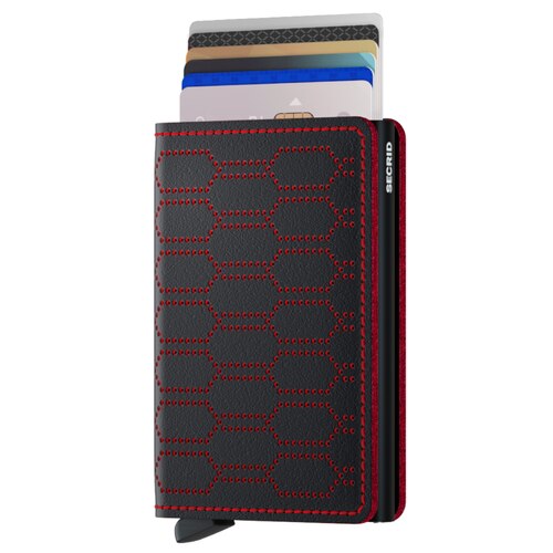 Secrid Slimwallet Fuel - Compact Wallet  - Black / Red