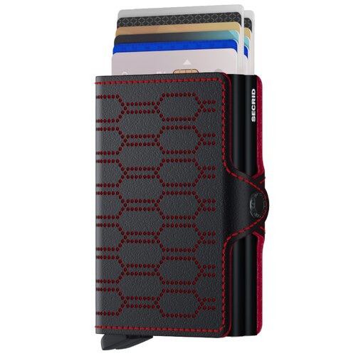 Secrid Twinwallet Fuel - Compact Wallet - Black / Red